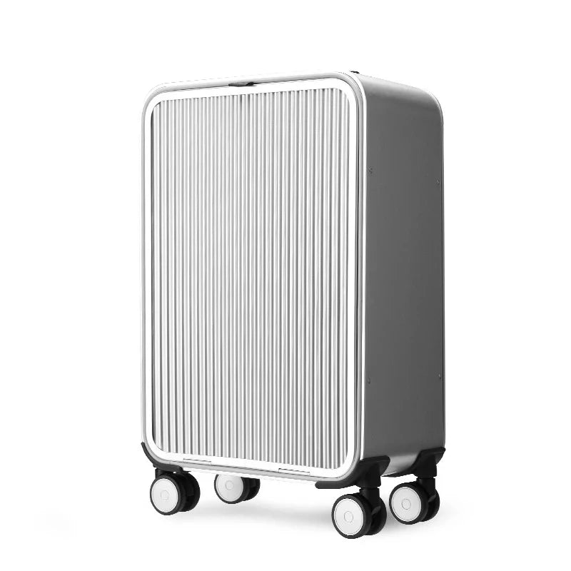 kmikli 100% All Aluminum travel rolling luggage new luxury fashion suitcase spinner carry on trolley case 16/20/24 inch