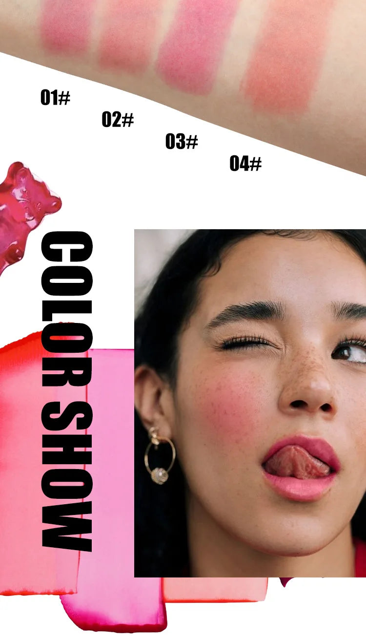 Water Jelly Tint Stick, Milk Cooling Water Jelly Tint Lip Gloss, Milk Jelly Tint Jelly Blush Stick, Sheer Lip & Cheek Stain