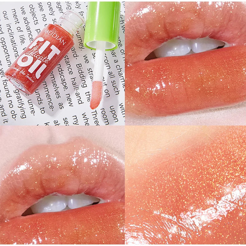 Lip Gloss Kit (6 Colors),Mirror Finish Water Shine Lipstick Set,Long-Lasting Moisturizing Lightweight Lipgloss,Non-sticky Makeup