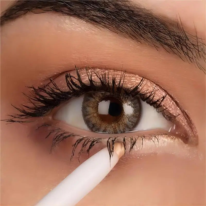 Pearly Glitter Eyeliner & Highlighter Pen - Waterproof, Sparkling Under Crease Eyeshadow Stick For Monochrome Eye Makeup