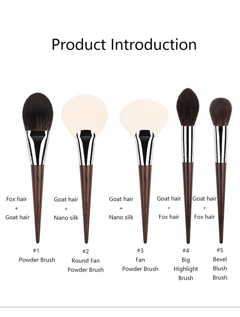 1pc High end Animal Hair Detail Eyeshadow Makeup brushes Highlight Make up brushes Eye Shadow Conceal Ebony Handle pencil beauty