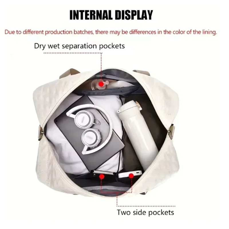 Lightweight Luggage Bag, Large Capacity Travel Duffle Bag Gym Tote Bags, Shoulder Weekender Overnight Bag