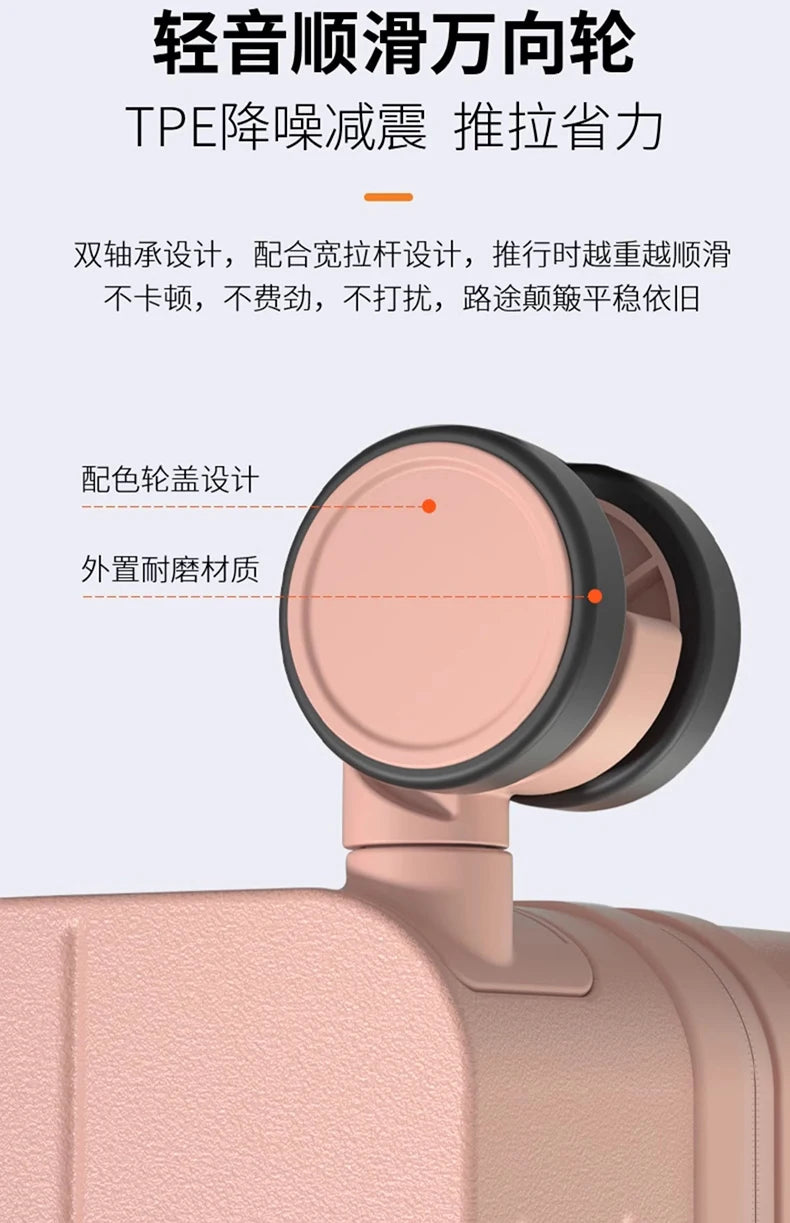 Boarding box 20 inches high appearance level new luggage female small pink suitcase wide male trolley box 24