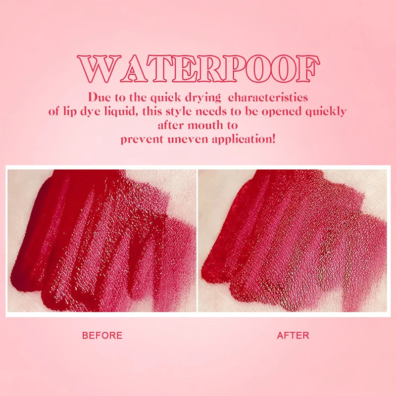 Hot Juice Red Lip Gloss Black Mirror Glass Water Light Clear Lip Glaze Waterproof Non Stick Liquid Lipstick Nude Lip Tint Makeup