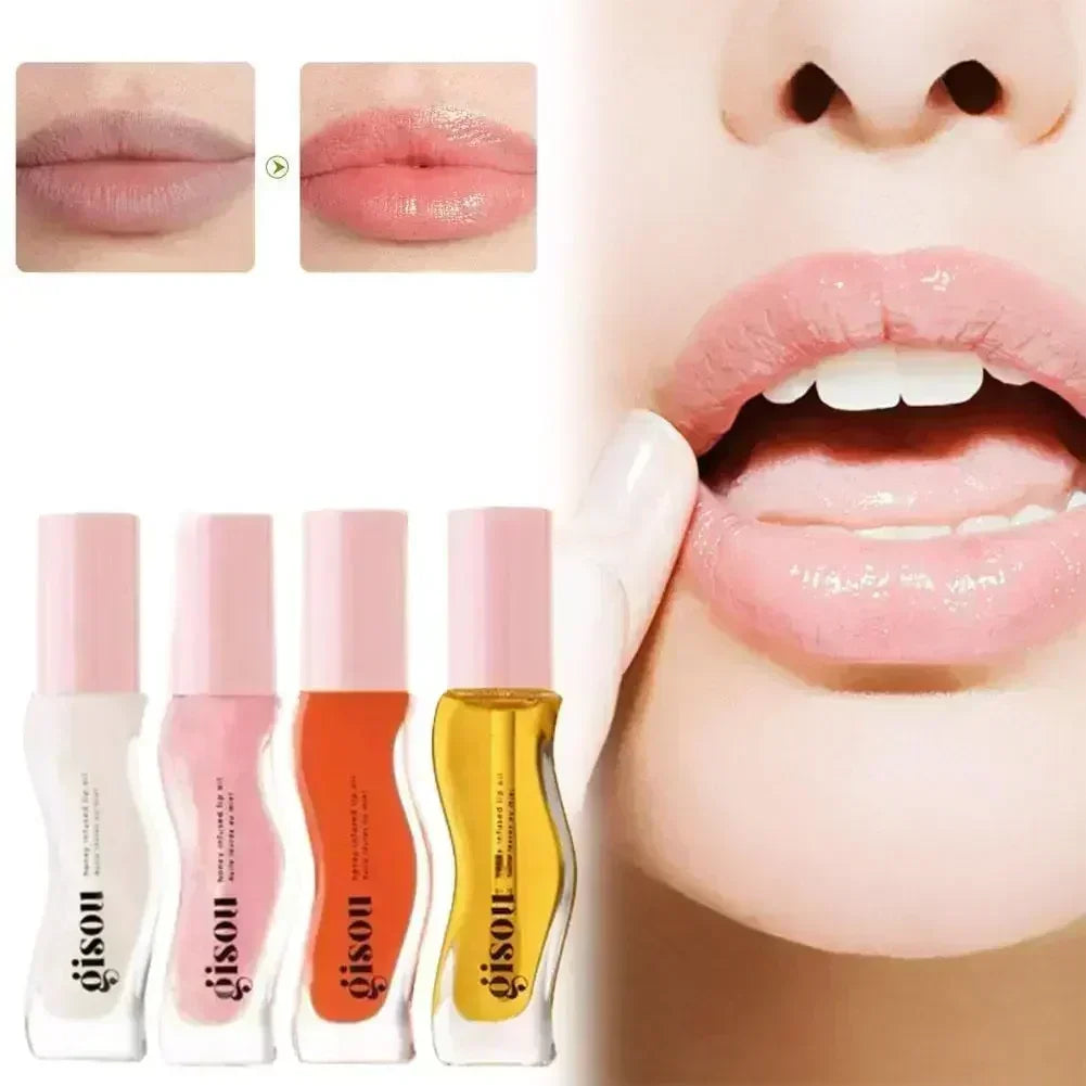 Fruit Honey Lipstick Long Lasting Moisturizing Lip Makeup Plump Lip Essence Remove Dead Skin Lip Easy To Carry Makeup Lip Oil