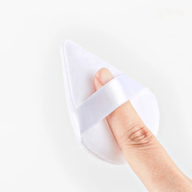 Triangle Velvet Powder Puff 1/2/3/6Pcs Face Mini Make Up Sponges Reusable Washable Cosmetic Eye Beauty Makeup Tool Accessories