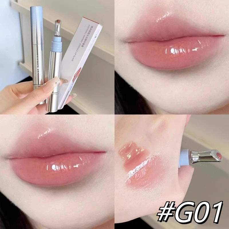 Judydoll Ice Diamond Essence Lip Gloss Oil Mirror Water Light Lip Tint Fading Lip Lines Lipstick Moisturizer Lip Plumping Makeup