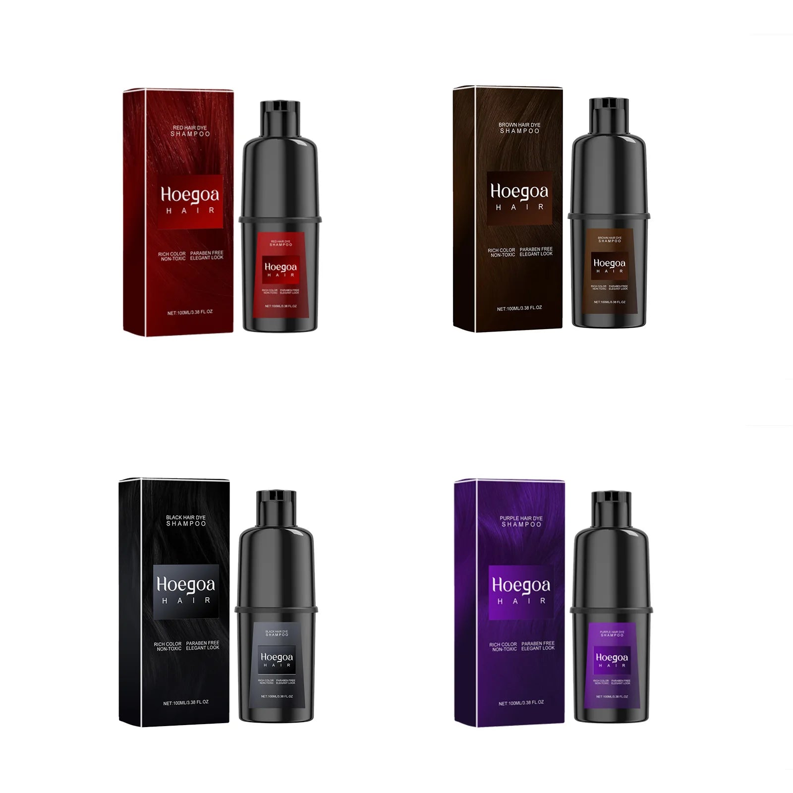 Hair Dye Shampoo Lasting Easy To Color Deep Nourishing Moisturizing Reduce Scalp Irritation Repair Damage Hair Coloring Products