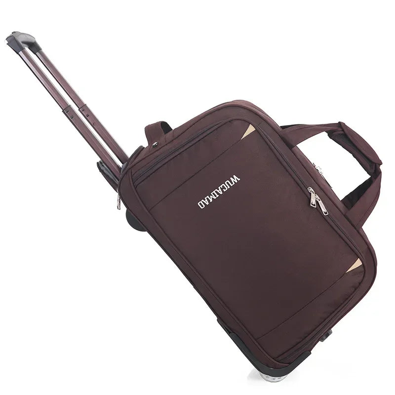New Trolley Wheeled Carrying Bag Rolling Suitcase Bag Waterproof Travel Duffle Bag with Wheels Carry on Luggage Suitcase