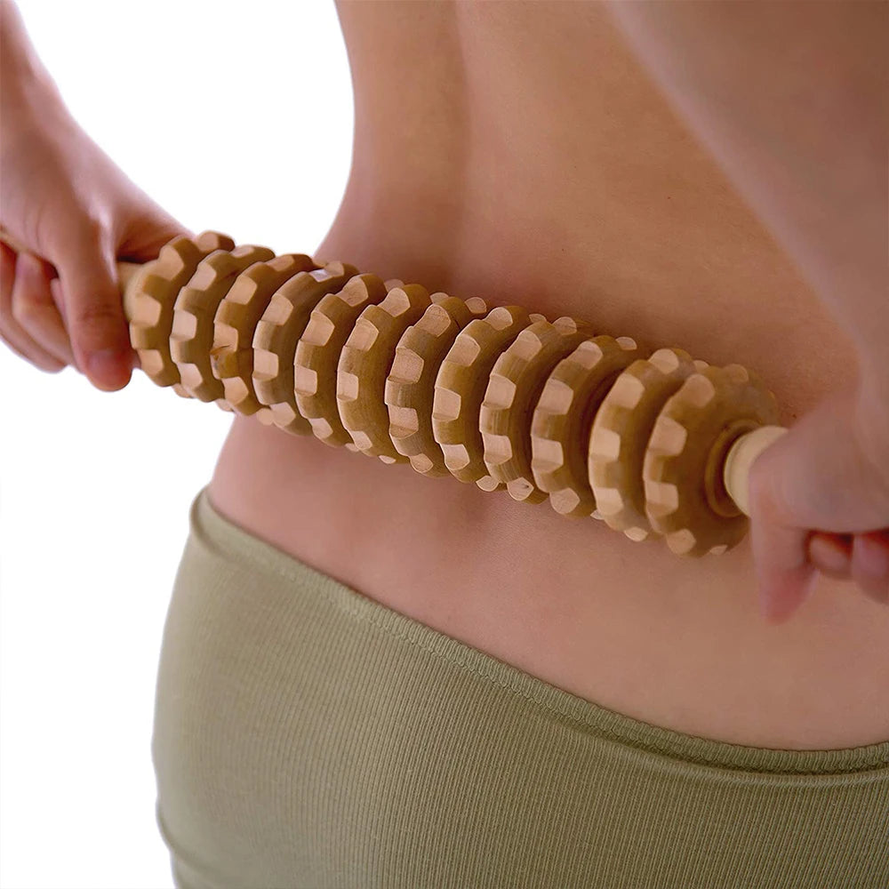 Wood Therapy Massage Roller Stick Wood Massage Cup Wooden Lymphatic Drainage Gua Sha Tool Body Shaping Muscle Massage Relaxation