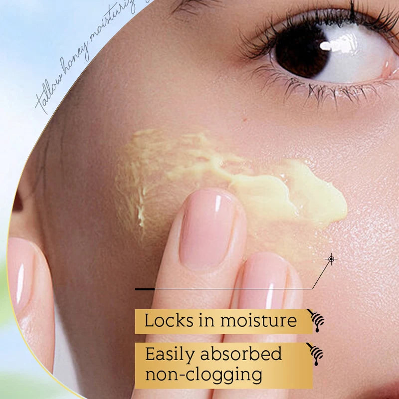 Tallow Honey Moisturizing Cream Long Lasting Smooth Tender Brighten Face Firming Elastic Deeply Nourish Skin Moisturizer 120g