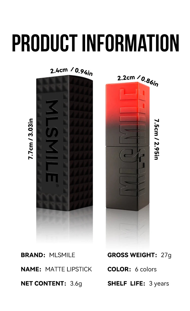 Velvety Matte Lipstick, Richly Pigmented With A Satin Finish Long-Lasting Matte Lip Gloss, Full Coverage Creamy Lipstick