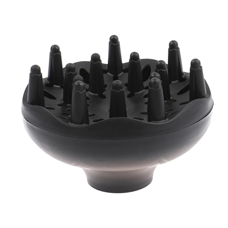 1pc Hair Diffuser Professional Hair Styling Curl Dryer Diffuser Universal Hairdressing Blower Styling Salon Curly Tool Black