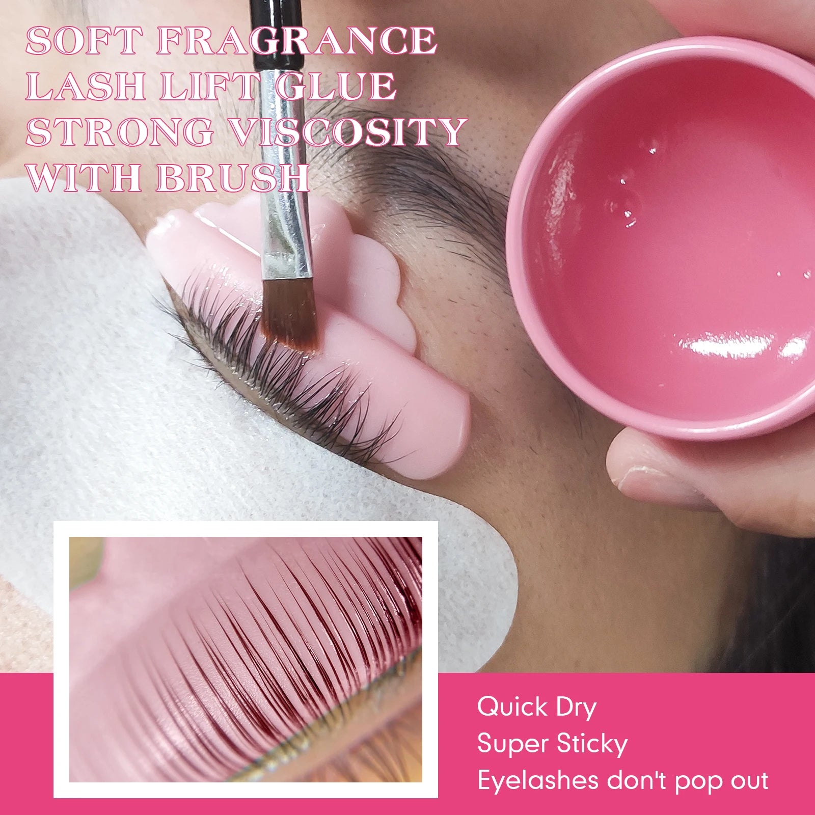 PERMANIA 4 Pairs Self-Adhesive Eyelash Lift Pads Eyelash Lifting Shields Lash Perming Pads Soft And Reusable Lash Lifting Tool