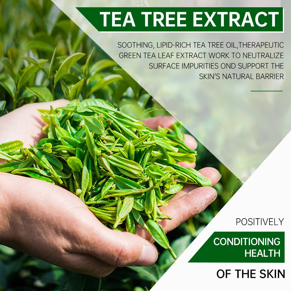 Tea Tree Face Masks Oil Control Shrink Enlarged Pores Blackhead Remover Nourishing Facial Cleansing Clay Mask Skin Care Beauty
