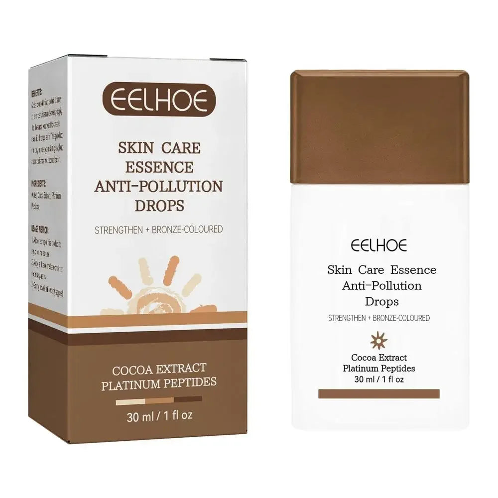 Fake Tan Peptide Serums Liquid Bronze Dark Self Tanning Serum Drops Summer Face Body Bronzing Essence Moisturizing Firming Skin