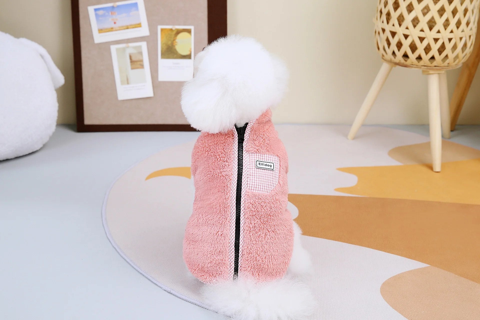 Zipper  Shi Tzu Sweater Clothes For Small Medium Dogs Pet Fur Vest Outfit French Bulldog Autumn Winter Jackets XS 3XL Cats Goods