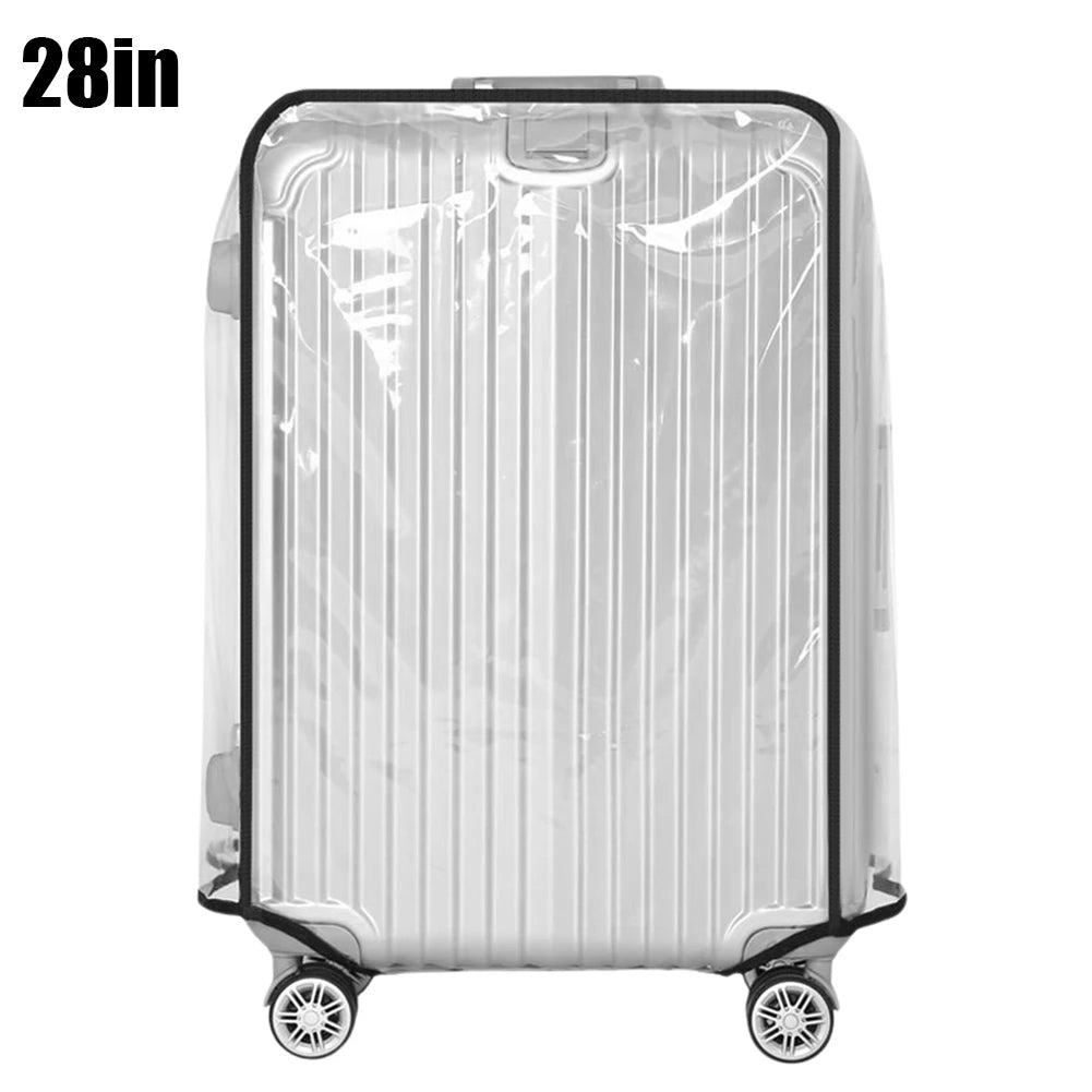 20-30inch Luggage Cover Transparent Luggage Protector Case PVC Trolley Case Cover Waterproof Wheeled Suitcase Travel Accessories