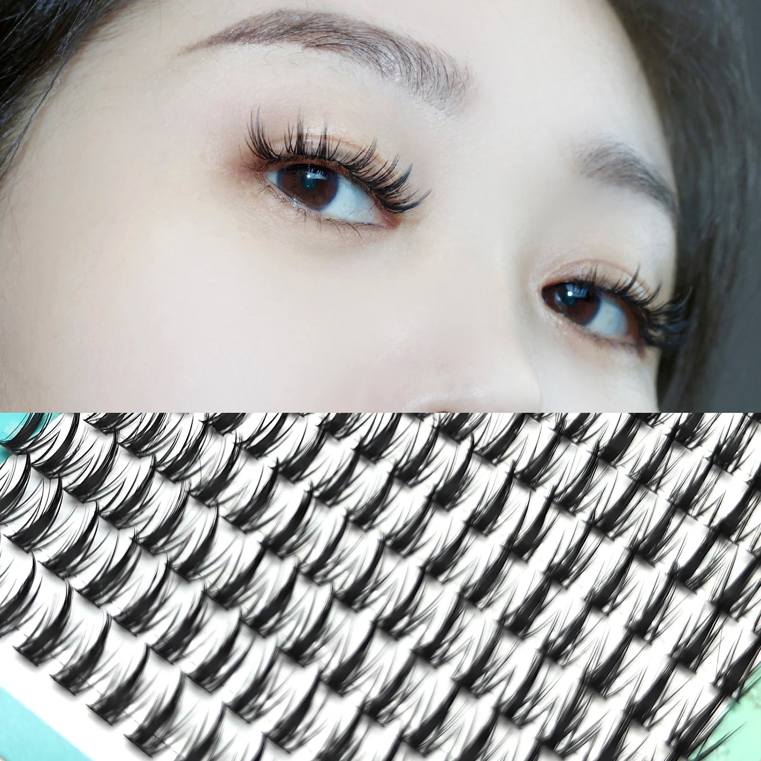 3DFluffy Single Cluster False Lashes Premade Volume Fans Individual Eyelash Segmented Natural Fake Lash For Eye Extension Makeup