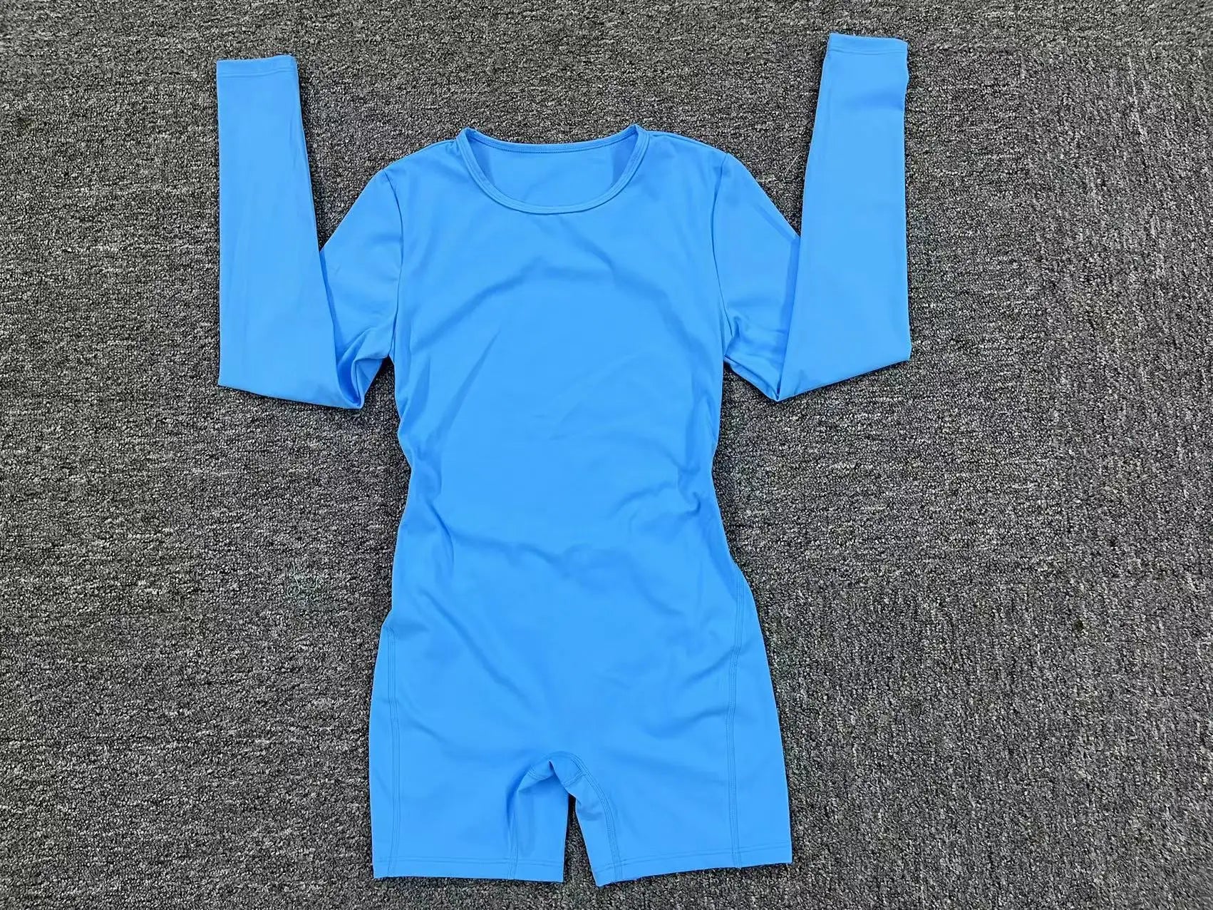 Long Sleeve Bodysuit Women No Padding Yoga Gym Jumpsuit Fitness Sport Overalls Sportswear Mono Mujer Navy Blue Black Gray White