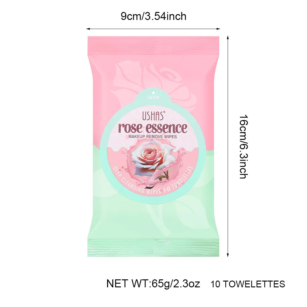 5/10pcs Makeup Remover Deep Cleaning without Residue Make up Wipes Nourishing Plant Extracts Easy Remover Eyes Lips Makeup