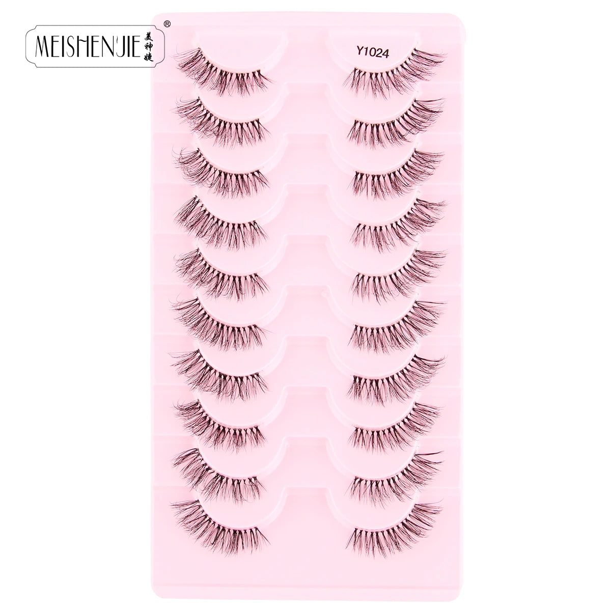 Fake Eyelashes Hot 3/10 Pairs Half Lashes Cat Eye Natural Long Fluffy 3D Mink Lashes Handmade Make up Tools maquillaje Faux Cils