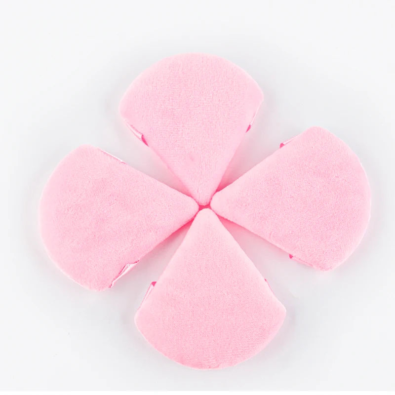 Triangle Velvet Powder Puff 1/2/3/6Pcs Face Mini Make Up Sponges Reusable Washable Cosmetic Eye Beauty Makeup Tool Accessories