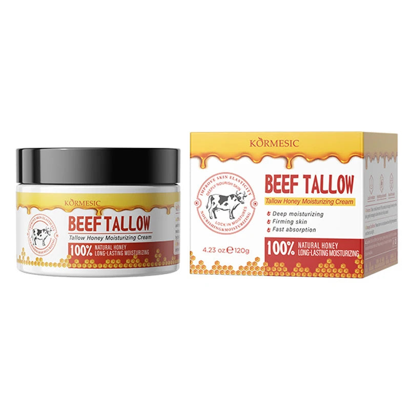 Tallow Honey Moisturizing Cream Long Lasting Smooth Tender Brighten Face Firming Elastic Deeply Nourish Skin Moisturizer 120g
