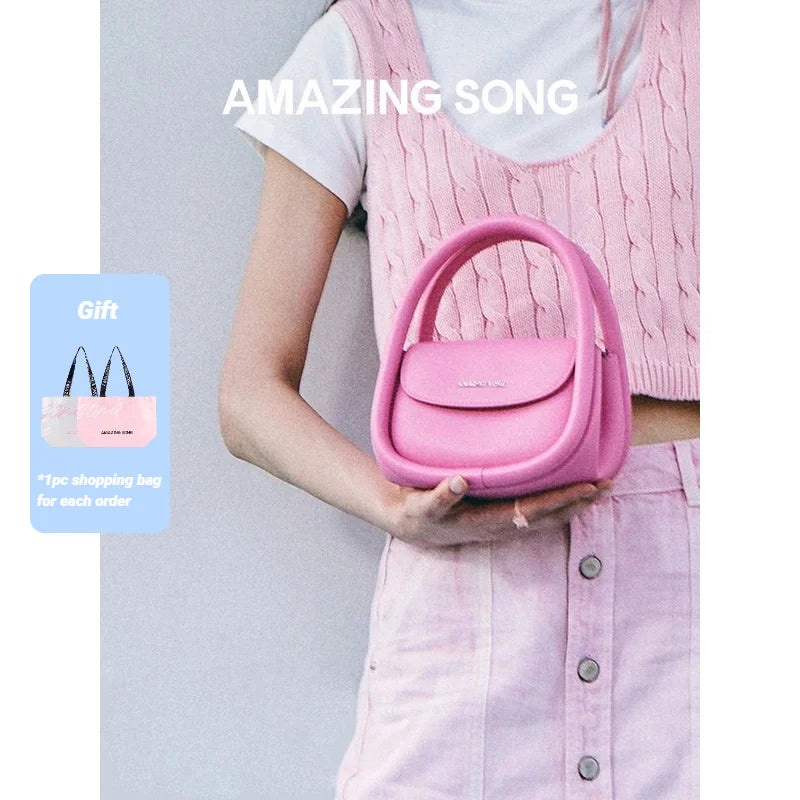 Amazing Song Soft Bag Medium Size Soft Bag Family Lipstick Bag Messenger leather cute bag