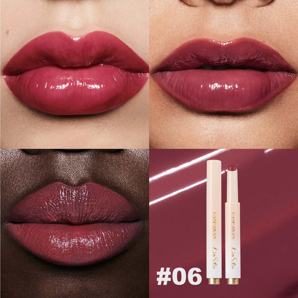 HANDAIYAN 8-color hydrating mirror color pressed lipstick pencil pearl long-lasting moisturizing hydrating lipstick pen