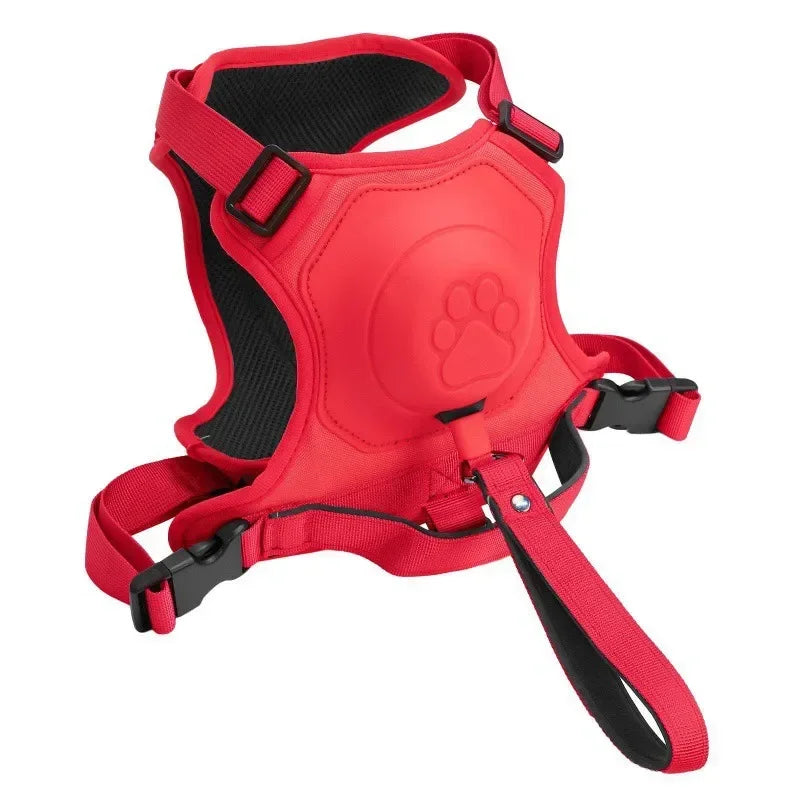 New Explosion-Proof Red Pet Chest Harness Dog Harness Medium Size Dogs Pet Traction Rope Anti-Stroke and Neck Pet Supplies