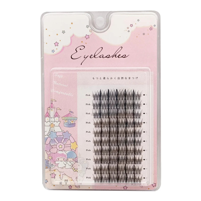 3D New Spikes Eyelashes Fishtail Cluster Eyelashes Personality Eyelash Extension Eyelashes Bundle Professional False Eyelashes