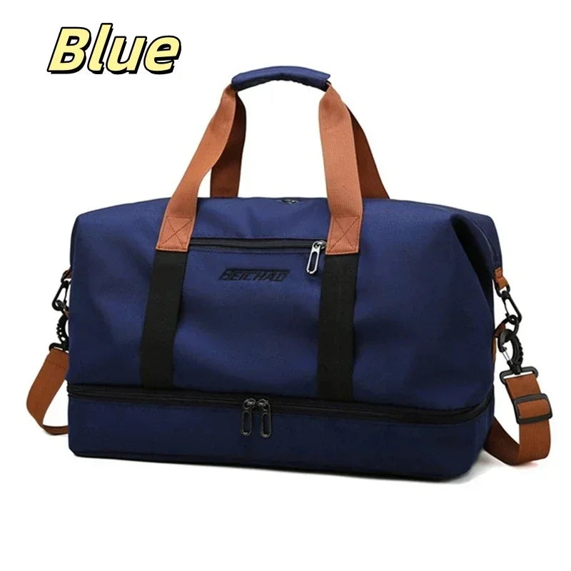 Wet and Dry Separation Sports Yoga Bag Men and Women Travelling Large-capacity Handheld Luggage Bag Travel Bag