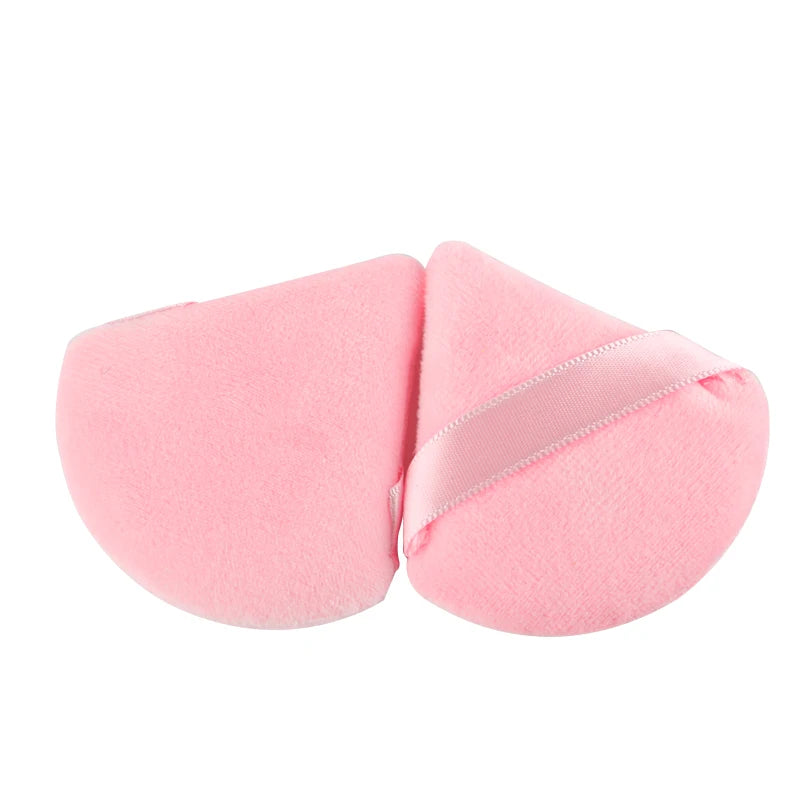 Triangle Velvet Powder Puff 1/2/3/6Pcs Face Mini Make Up Sponges Reusable Washable Cosmetic Eye Beauty Makeup Tool Accessories