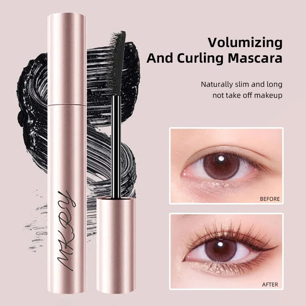 Black Mascara Eyelashes Mascara Silky Eyelashes Lengthening Eyelashes Makeup Waterproof Mascara Volume Eye Cosmetics