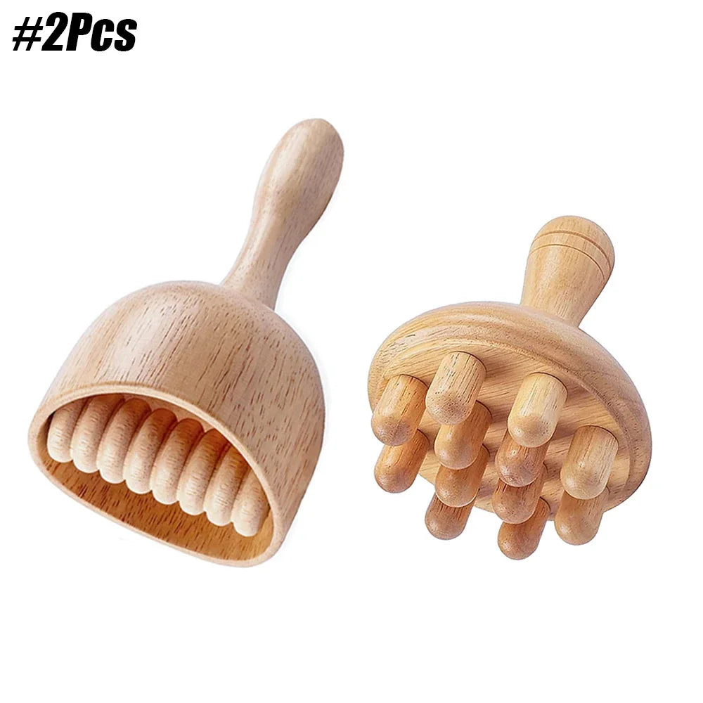 Wood Therapy Massage Roller Stick Wood Massage Cup Wooden Lymphatic Drainage Gua Sha Tool Body Shaping Muscle Massage Relaxation
