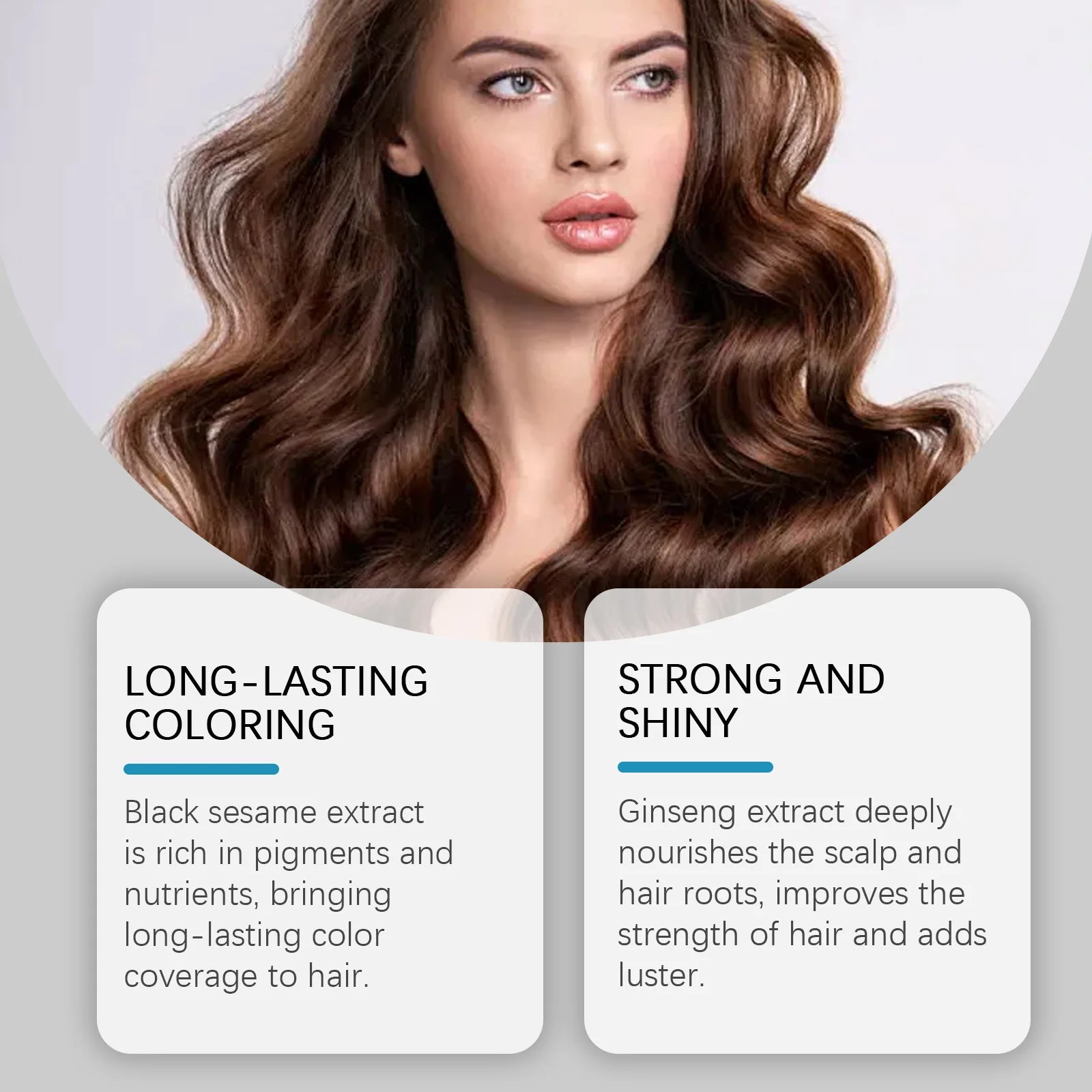 Hair Dye Shampoo Lasting Easy To Color Deep Nourishing Moisturizing Reduce Scalp Irritation Repair Damage Hair Coloring Products