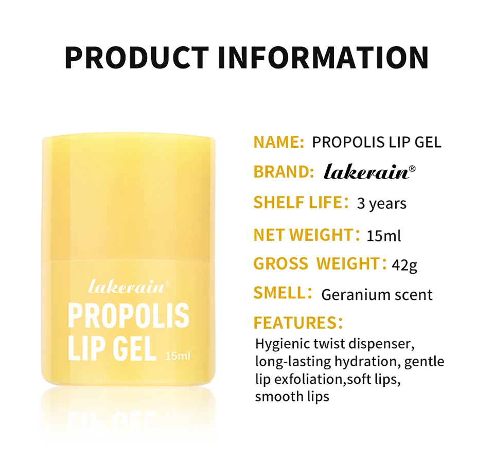 Honey Lip Hydrating Lip Balm & Mask 12hrs Long-lasting Moisture Butter Propolis Lipcerin Gentle Dispenser Exfoliation Twist Kore