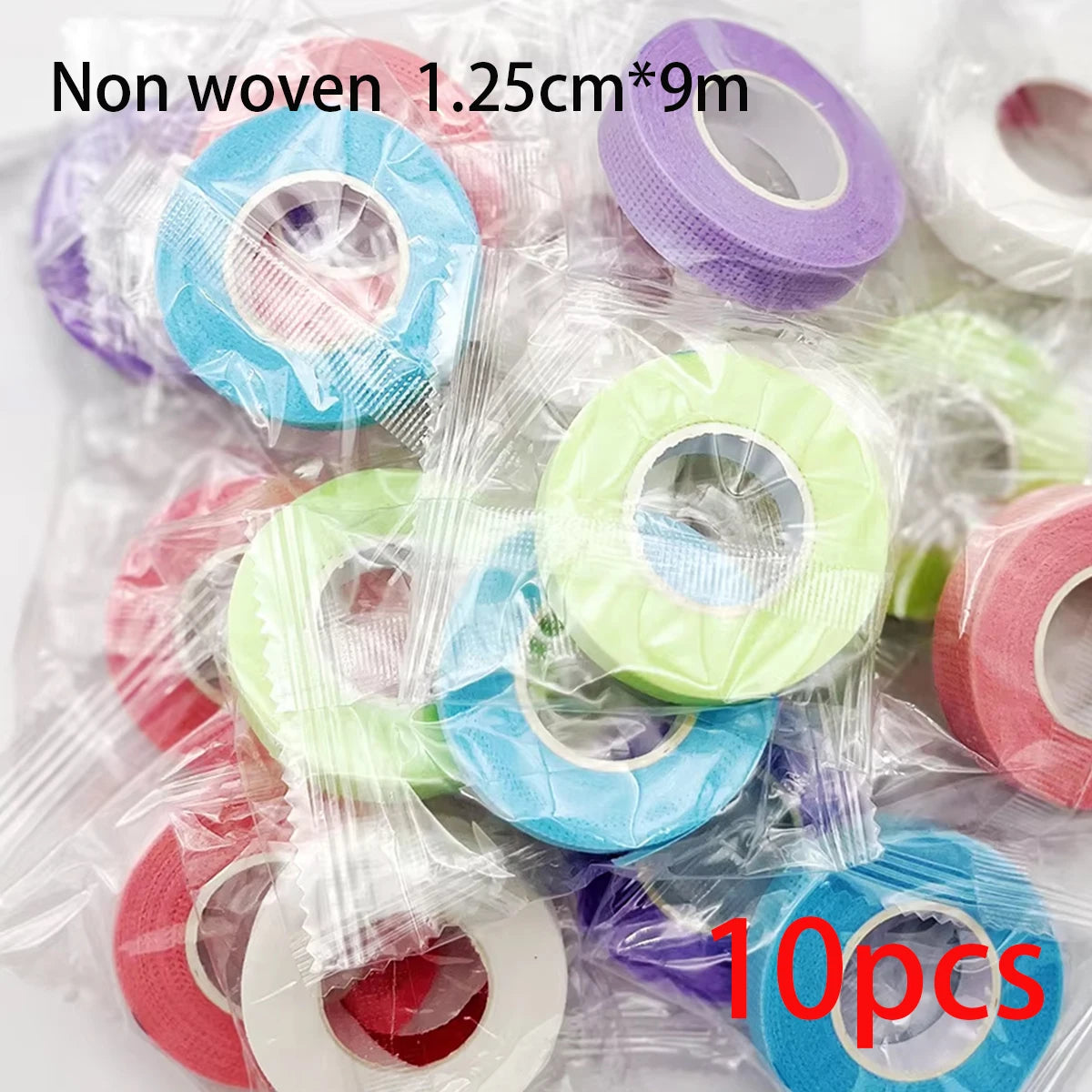 2/10PCS Eyelashes Extension Tape Micropore Breathable Non-woven Cloth Adhesive Lifting Lash Accessories Colorful Makeup Tools
