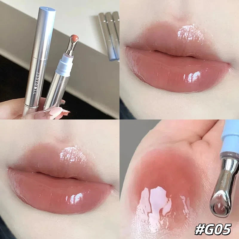 Judydoll Ice Diamond Essence Lip Gloss Oil Mirror Water Light Lip Tint Fading Lip Lines Lipstick Moisturizer Lip Plumping Makeup