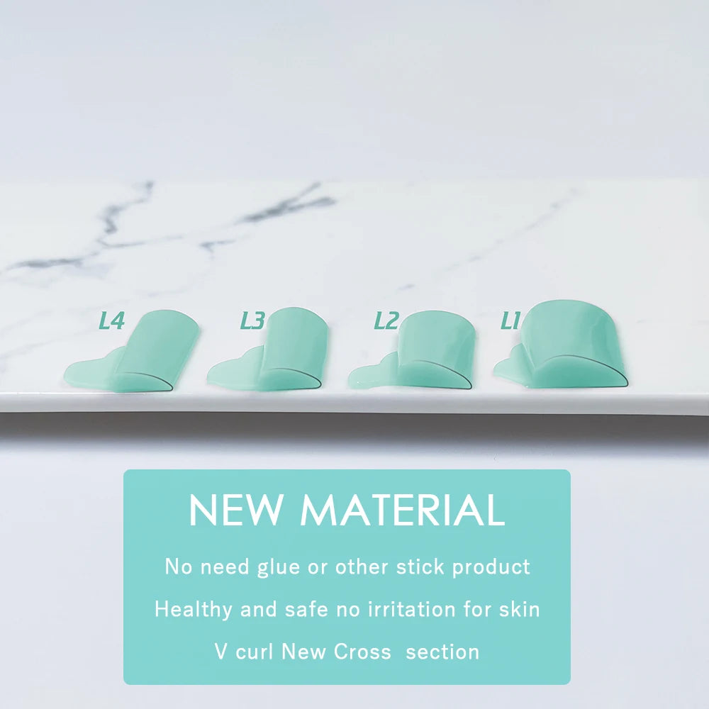 PERMANIA 4 Pairs Self-Adhesive Eyelash Lift Pads Eyelash Lifting Shields Lash Perming Pads Soft And Reusable Lash Lifting Tool