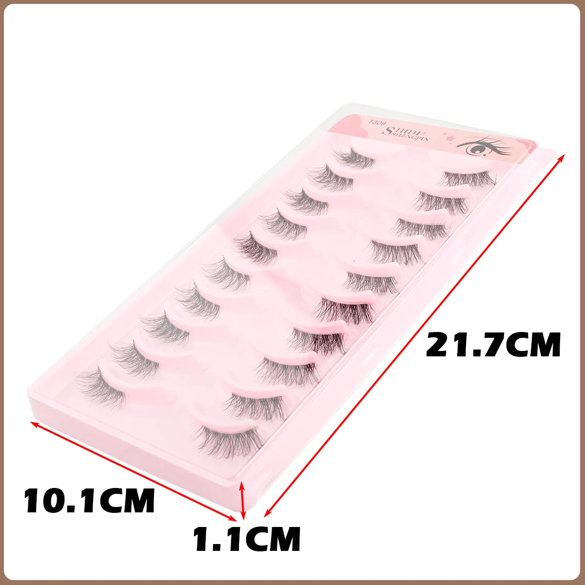 10 Pairs Natural Manga Lashes Soft Eyelashes Thick False Eyelashes Manga Eyelashes Daily Dating Makeup Eyelashes Lashes Wispy