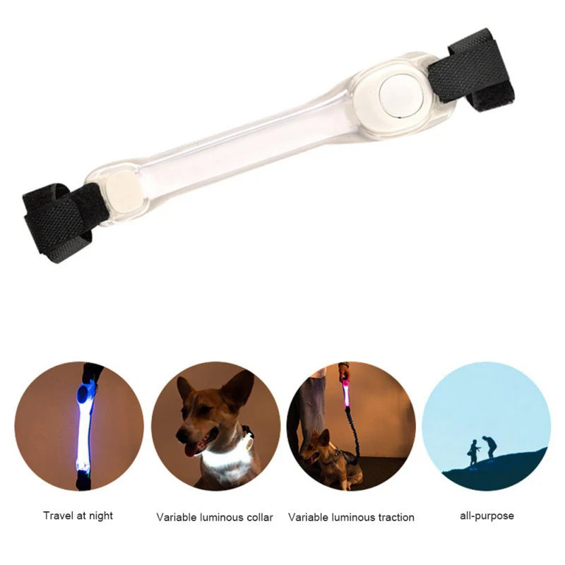 Luminous Strap For Dog Collar Harness Leash Led Light Night Safety Anti-Lost/Avoid Car Accident Glowing Collar For Dogs