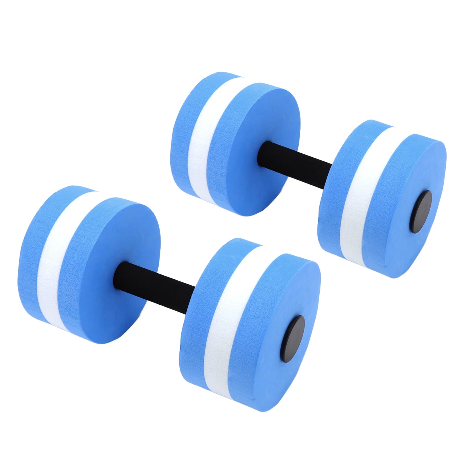 2pcs EVA Water Foam Floating Dumbbell Swimming Pool Water Weight Aerobics Automatic Float Barbell Swim Fitness Dumbbell