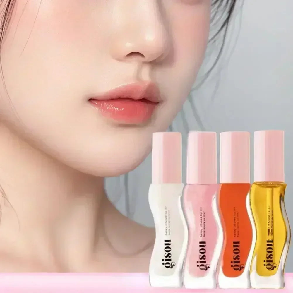 Fruit Honey Lipstick Long Lasting Moisturizing Lip Makeup Plump Lip Essence Remove Dead Skin Lip Easy To Carry Makeup Lip Oil