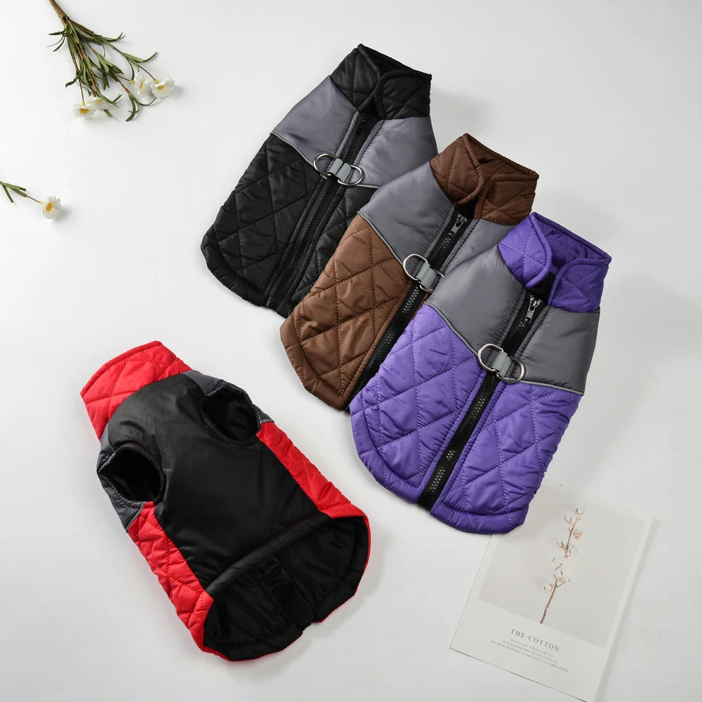 Pet Dog Clothes Coat Winter Windproof Thicken Cozy Dog Jacket Coat for Small Medium Dogs Cats Yorkshire French Bulldog Clothing