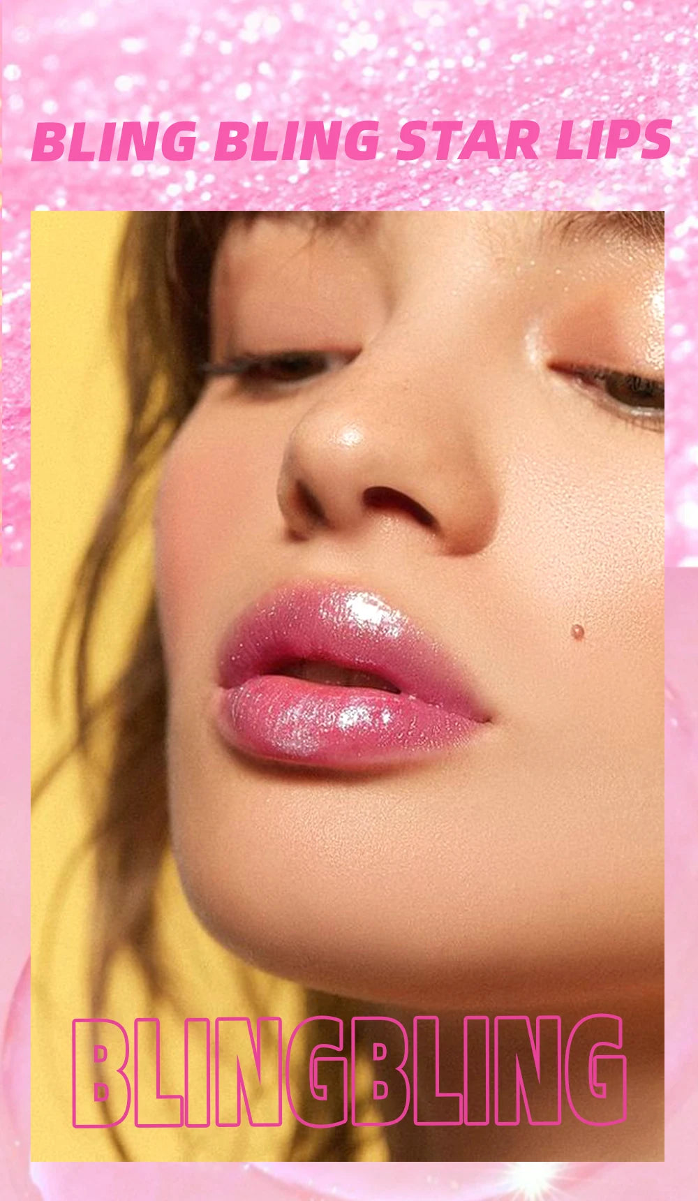 Mirror Lip Gloss Temperature Color Change Lipstick Lasting Moisturizing Glitter Lipstick Gloss Pearlescent Pink Clear Lip Glaze