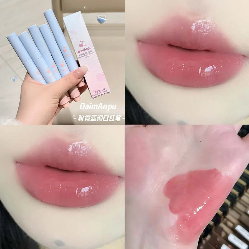 Mirror Glossy Lipstick Long Lasting Moisturizing Natural Lip Plumper Makeup Plumping Lip Glaze Cosmetics Exfoliating for Lips