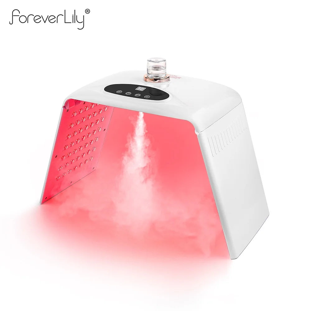 7 Colors LED Photon Machine With Nano Spray Skin Moisturizing Face Humidifier Nano Spray LED Facial Body SPA Skin Care Lamp