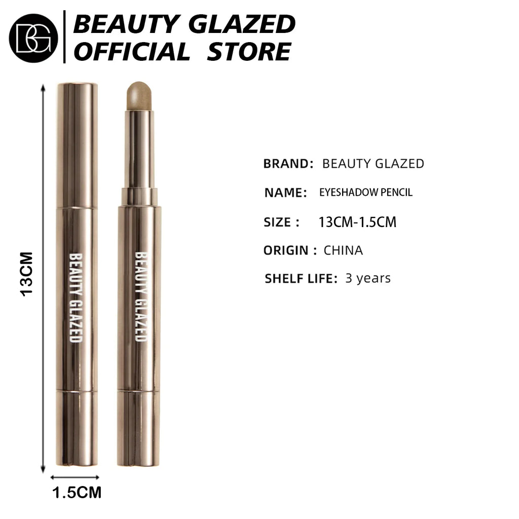 10 Color Double Ended Eye Shadow Stick With Sponge Brush Pearlescent Lasting Eyeshadow Pen Contouring Portable Makeup Cosmetics